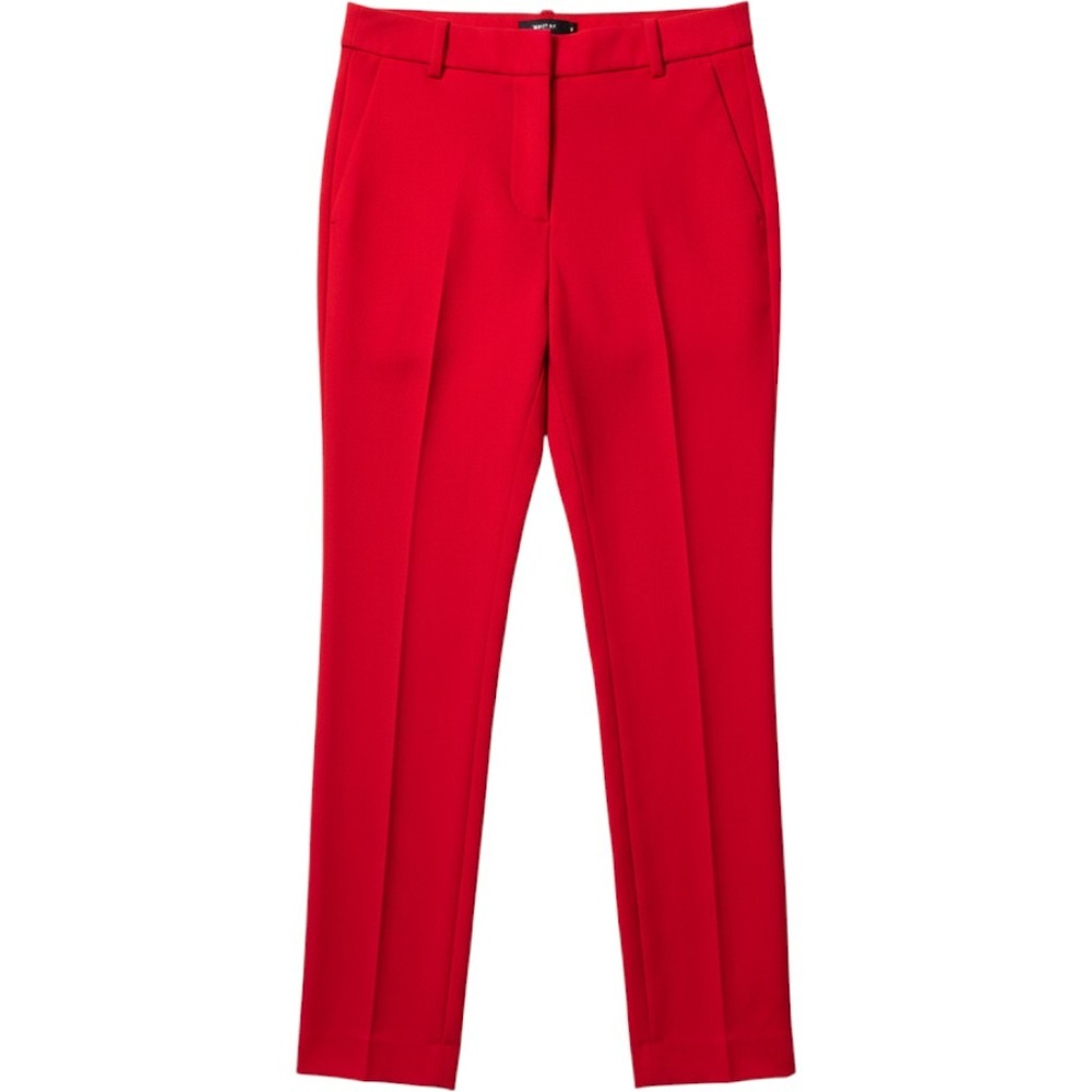 J.Crew High-Rise Cameron Pants Womens 2 Red Excellent Slim Leg Trousers